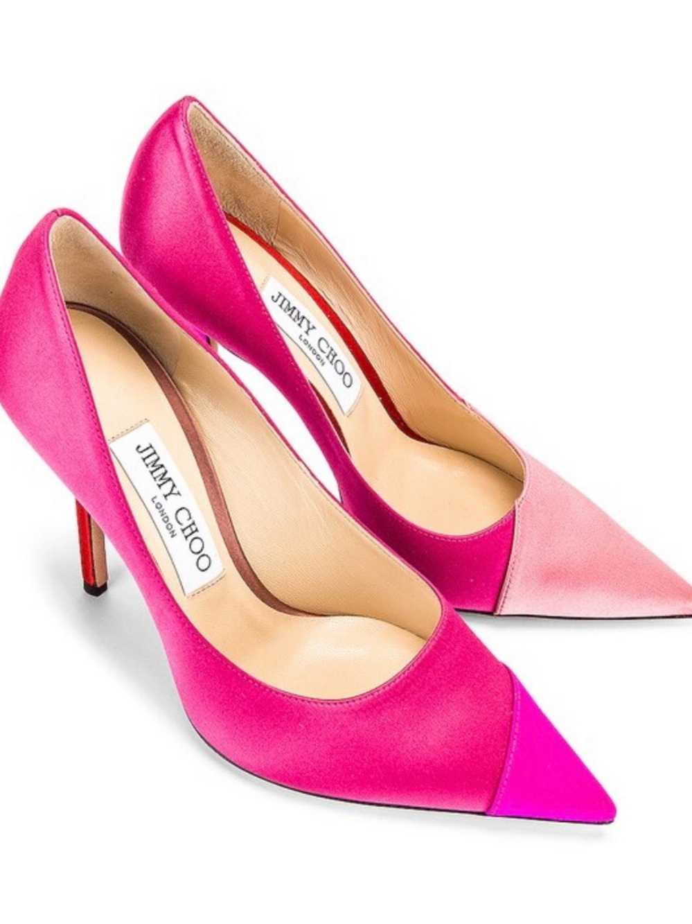 NEW JIMMY CHOO Love 100 Satin Mix Heel size 36 fits like size 6